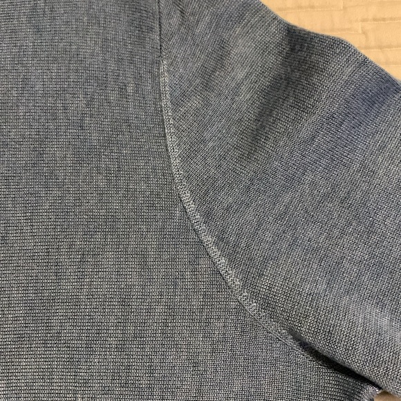 Eileen Fisher High Low Women Long Sleeve Cowl Neck Tunic Sweater Blue Size Large - Picture 4 of 12